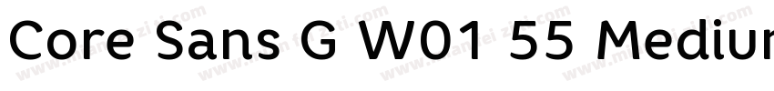 Core Sans G W01 55 Medium字体转换